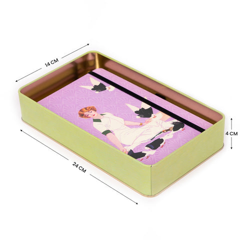 Tin box Herbarium - Kateřina Winterová collection