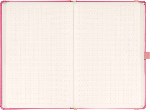 Notebook Pink, dotted, 13 × 21 cm