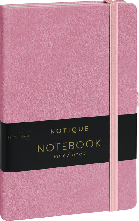 Notebook Pink, lined, 13 × 21 cm