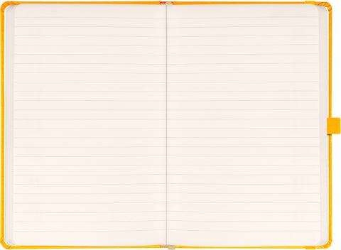 Notebook Yellow, lined, 13 × 21 cm