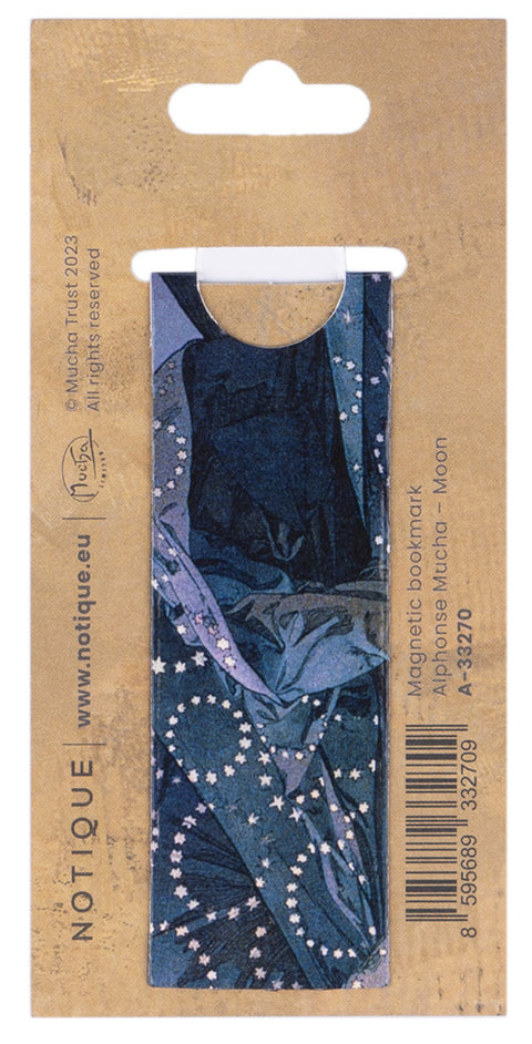 Magnetic bookmark Alfons Mucha – Moon