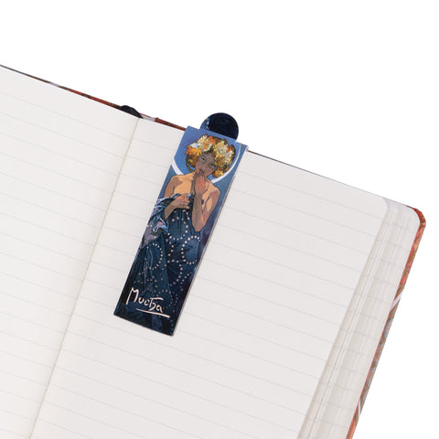 Magnetic bookmark Alfons Mucha – Moon