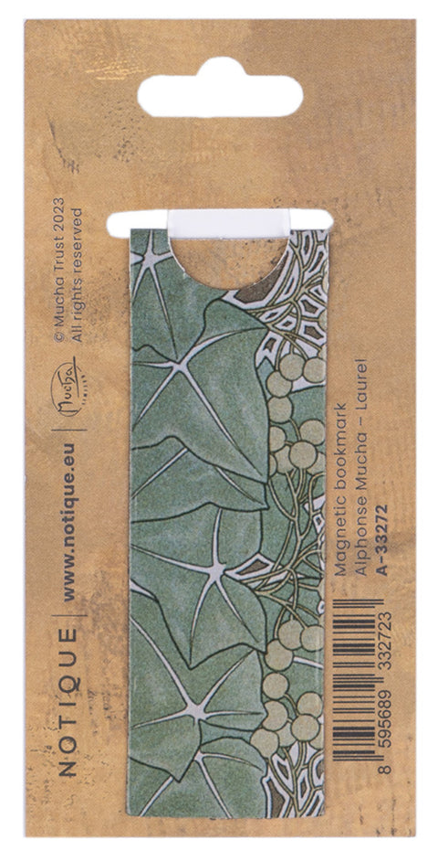 Magnetic bookmark Alfons Mucha – Laurel