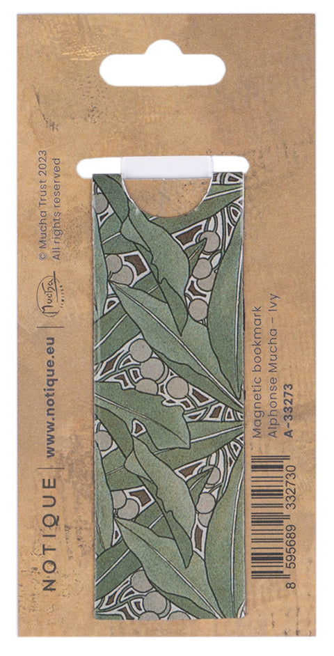 Magnetic bookmark Alfons Mucha – Ivy