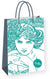 Gift bag Alfons Mucha – Emerald, Fresh Collection, medium