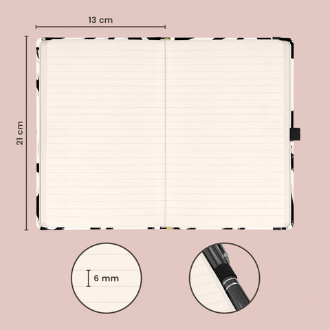 Notebook Abstract, lined, 13 × 21 cm