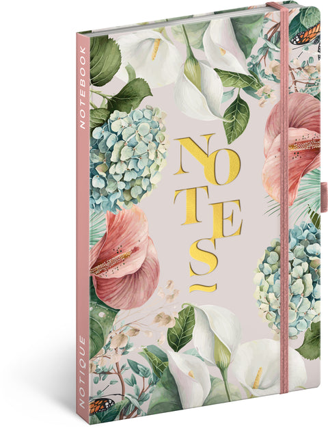 Notebook Lilium, lined, 13 × 21 cm