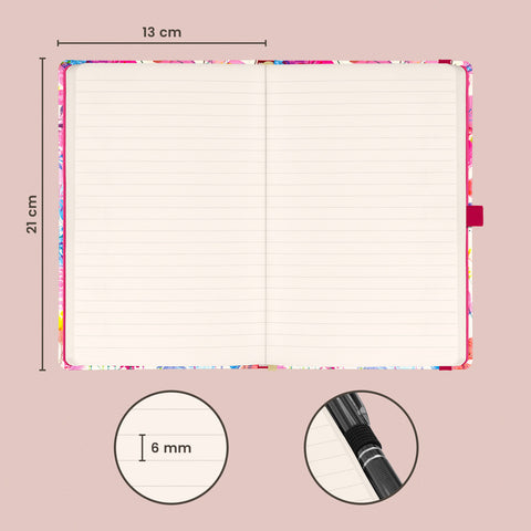 Notebook Spring, lined, 13 × 21 cm