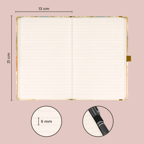 Notebook Alphonse Mucha – Dance lined, 13 × 21 cm