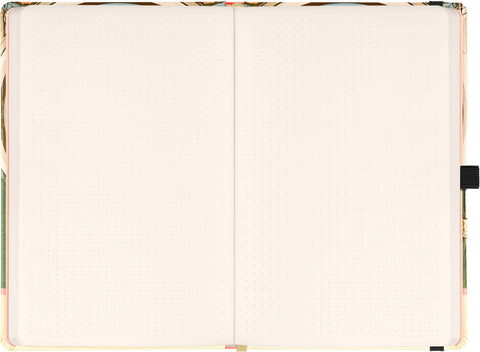 Notebook Alphonse Mucha – Primrose, dotted, 13 × 21 cm