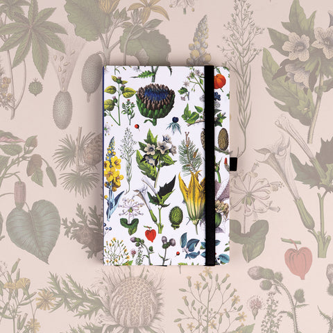 Notebook Herbs by Kateřina Winterová, dotted, 13 × 21 cm
