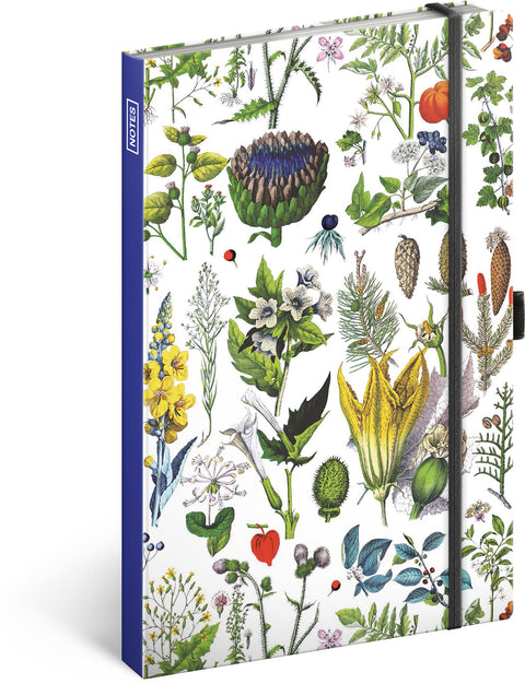 Notebook Herbs by Kateřina Winterová, dotted, 13 × 21 cm