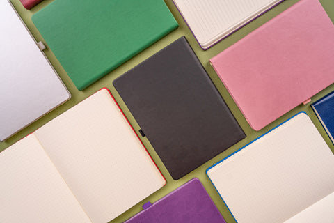 Notebook Balacron red, lined, 15 × 21 cm