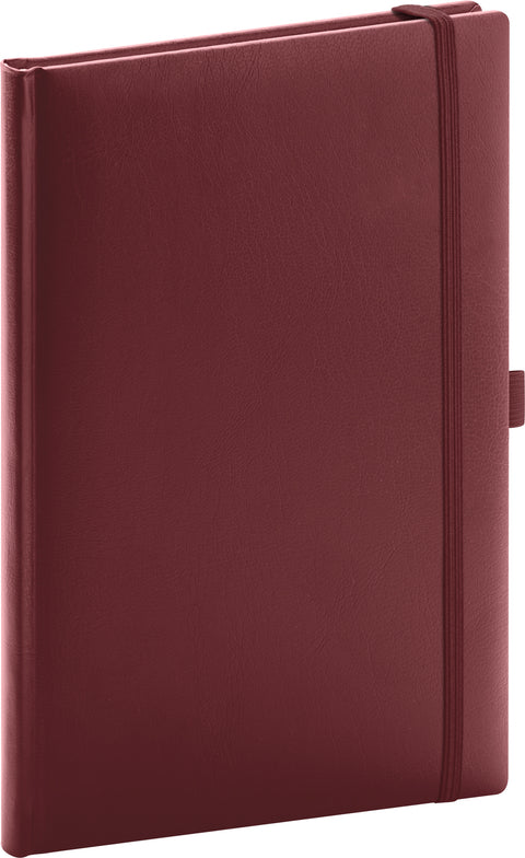 Notebook Balacron red, lined, 15 × 21 cm
