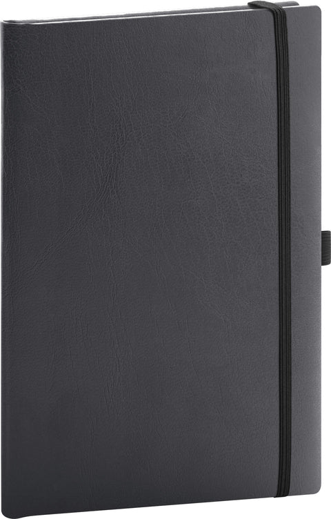 Notebook Balacron black, lined, 15 × 21 cm