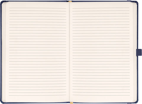 Notebook Balacron dark blue, lined, 15 × 21 cm