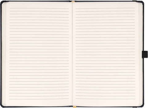 Notebook Aprint black, lined, 15 × 21 cm