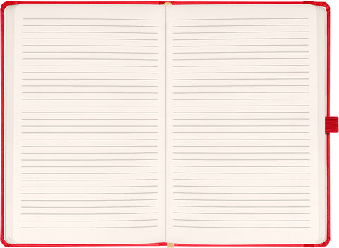Notebook Aprint red, lined, 15 × 21 cm
