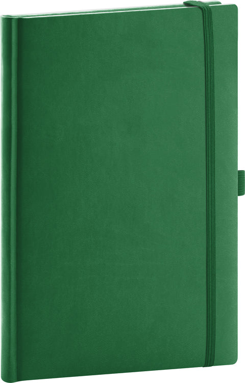 Notebook Aprint green, lined, 15 × 21 cm