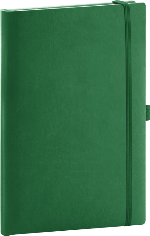 Notebook Aprint green, lined, 15 × 21 cm