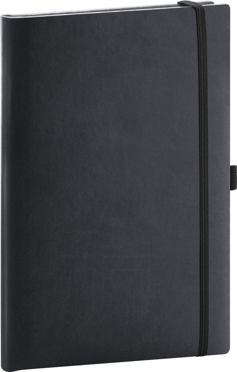 Notebook Aprint black, dotted, 15 × 21 cm