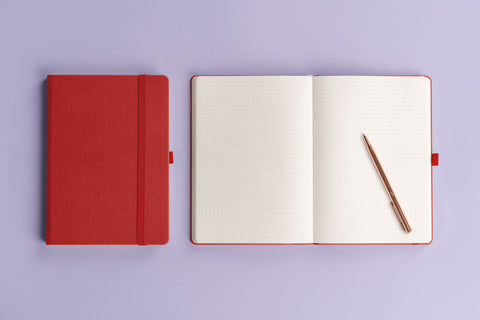Notebook Aprint red, dotted, 15 × 21 cm