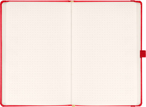 Notebook Aprint red, dotted, 15 × 21 cm