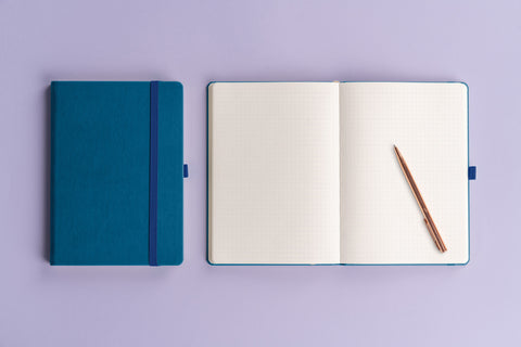 Notebook Aprint blue, dotted, 15 × 21 cm