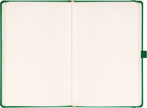 Notebook Aprint green, dotted, 15 × 21 cm