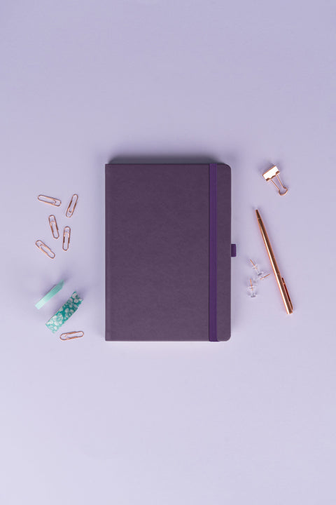 Notebook Aprint Neo purple, lined, 15 × 21 cm
