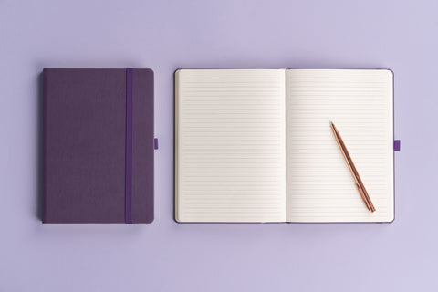 Notebook Aprint Neo purple, lined, 15 × 21 cm