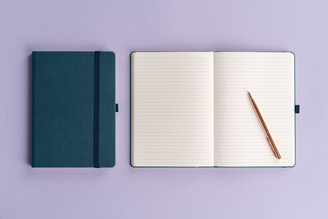 Notebook Aprint Neo blue, lined, 15 × 21 cm