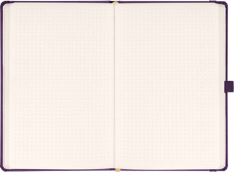 Notebook Aprint Neo purple, dotted, 15 × 21 cm