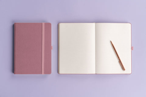 Notebook Aprint Neo pink, dotted, 15 × 21 cm