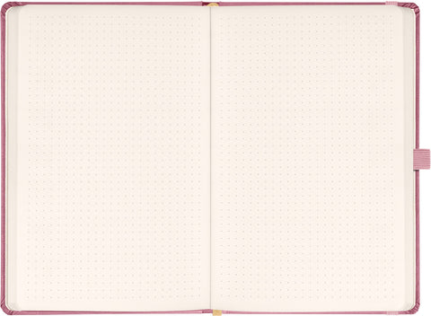 Notebook Aprint Neo pink, dotted, 15 × 21 cm