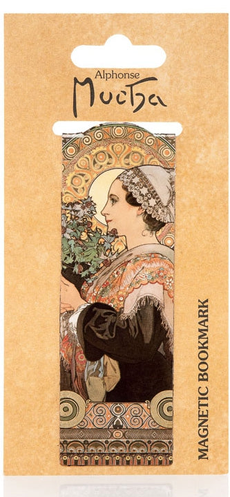 Magnetic bookmark Alfons Mucha – Thistle