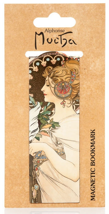 Magnetic bookmark Alfons Mucha – Feather