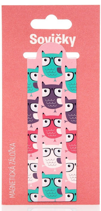 Magnetic bookmark – Owls