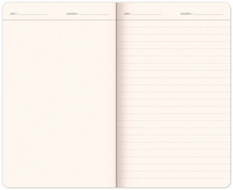 Travel Journal notebook, lined, 13 × 21 cm
