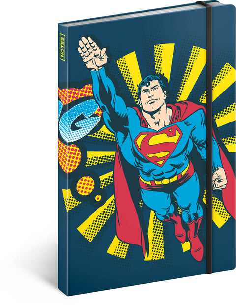 Notebook Superman – Bang, lined, 13 × 21 cm
