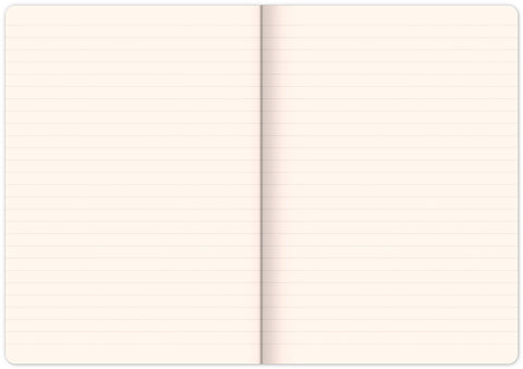 Notebook Flowers, lined, 13 × 21 cm