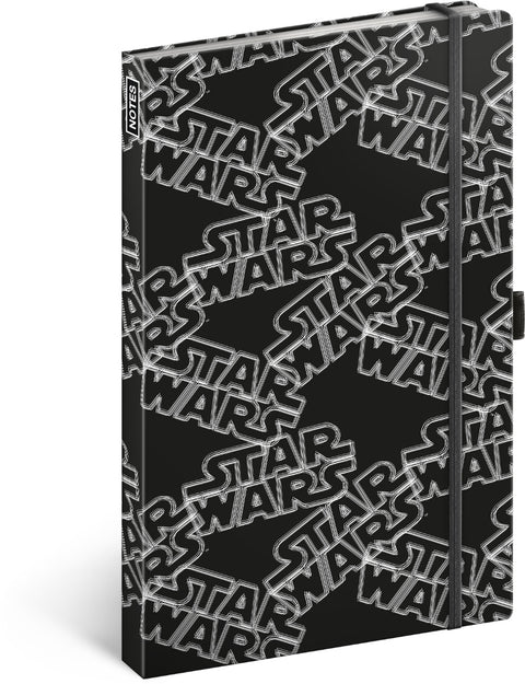 Notebook Star Wars Black, lined, 13 × 21 cm