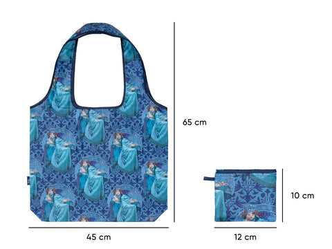 Foldable shopping bag Mucha Hyacinta