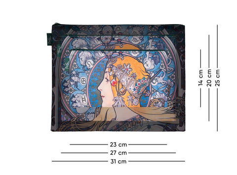 Set of 3 bag Alfons Mucha - Zodiac