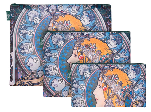Set of 3 bag Alfons Mucha - Zodiac