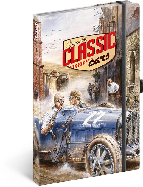 Notebook Classic Cars – Václav Zapadlík, lined, 13 × 21 cm