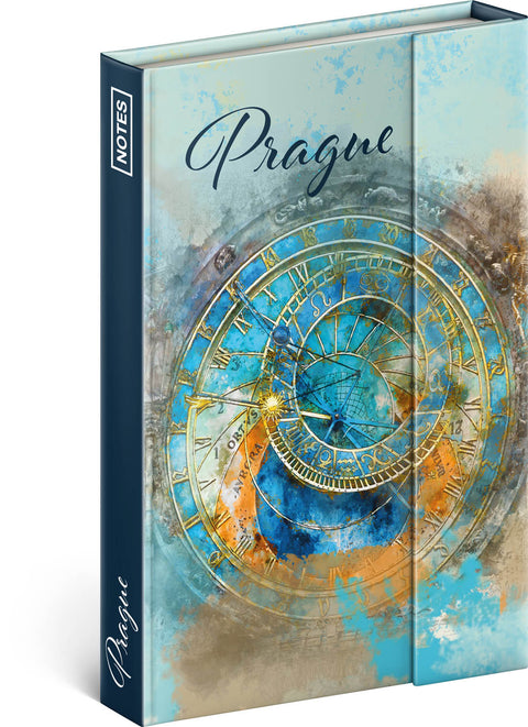 Notebook Prague Astronomical Clock, lined, 11 × 16 cm