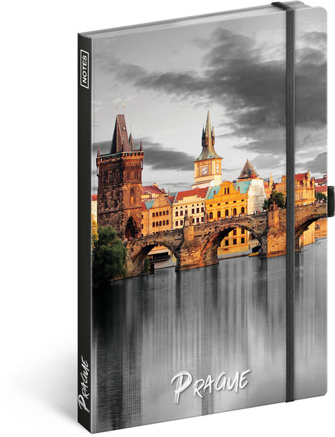 Notebook Prague, lined, 13 × 21 cm