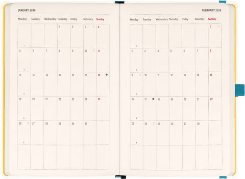 Planbook planner/notebook Herbarium 2026, 13 x 21 cm