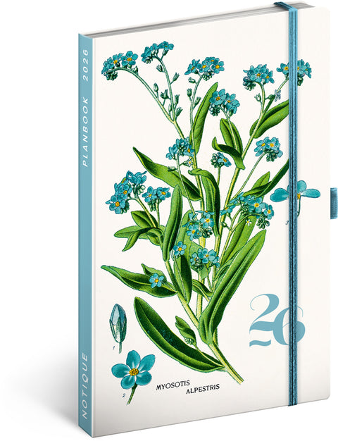 Planbook planner/notebook Herbarium 2026, 13 x 21 cm